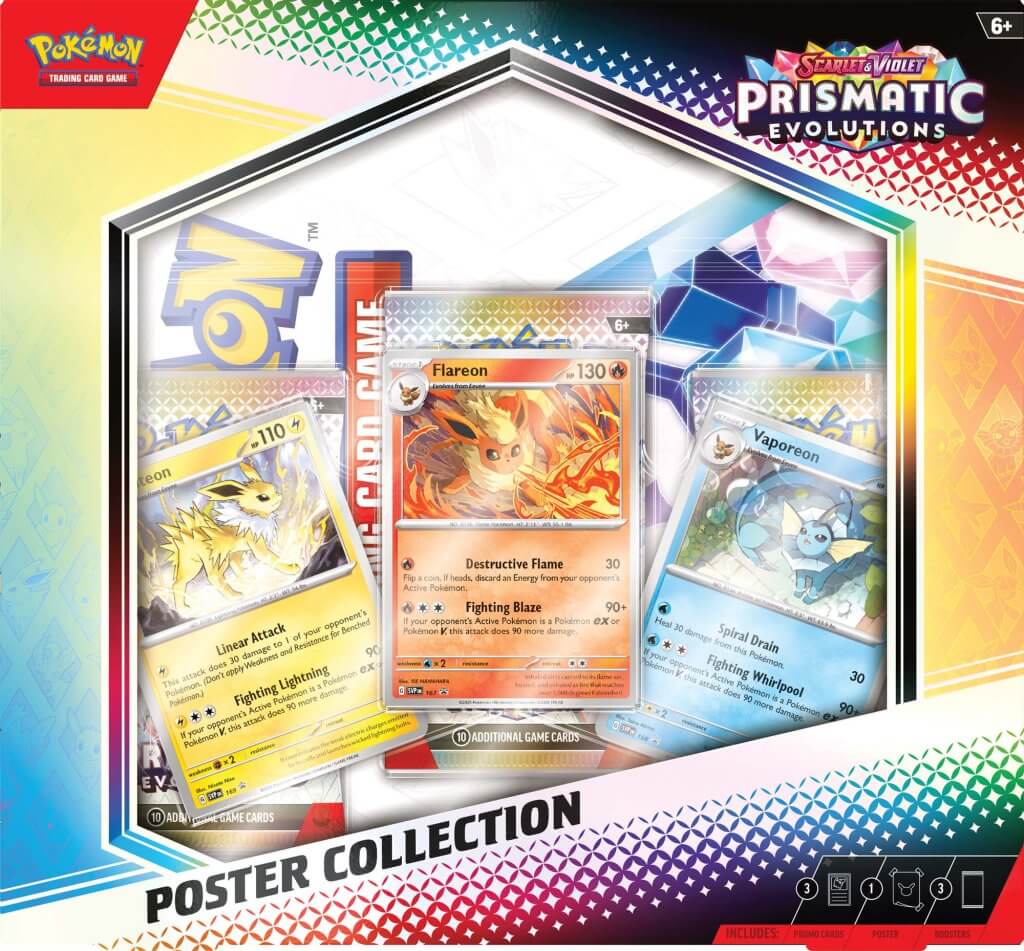 POKÉMON TCG Scarlet & Violet 8.5 Prismatic Evolutions Poster Collection