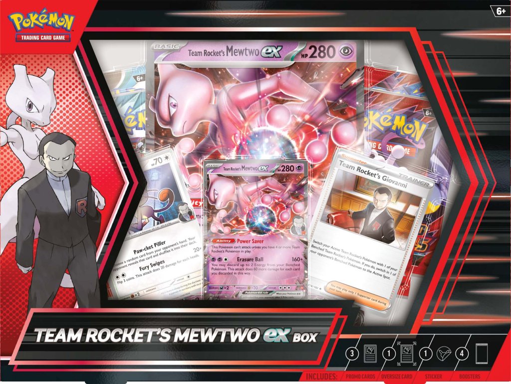 Pokemon TCG Team Rocket's Mewtwo ex Box