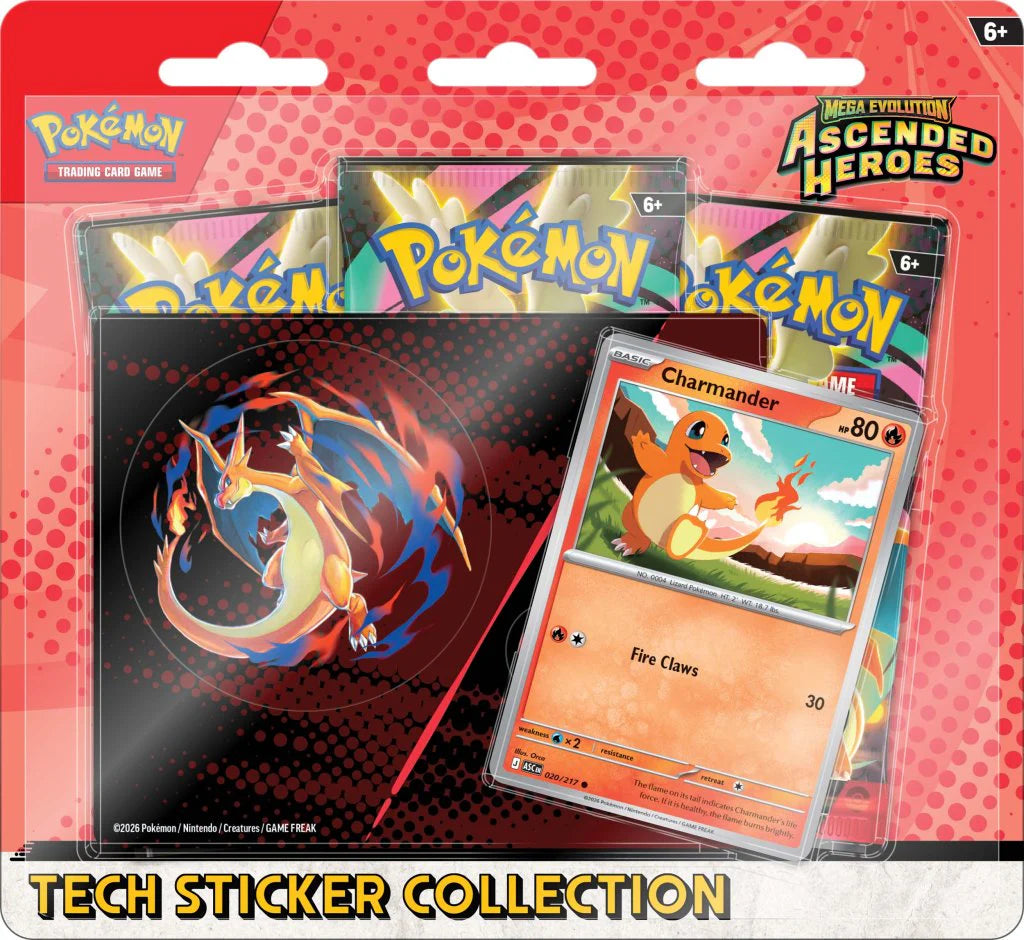 *PRE-ORDER* Pokemon TCG- Mega Evolution—Ascended Heroes Tech Sticker Collection