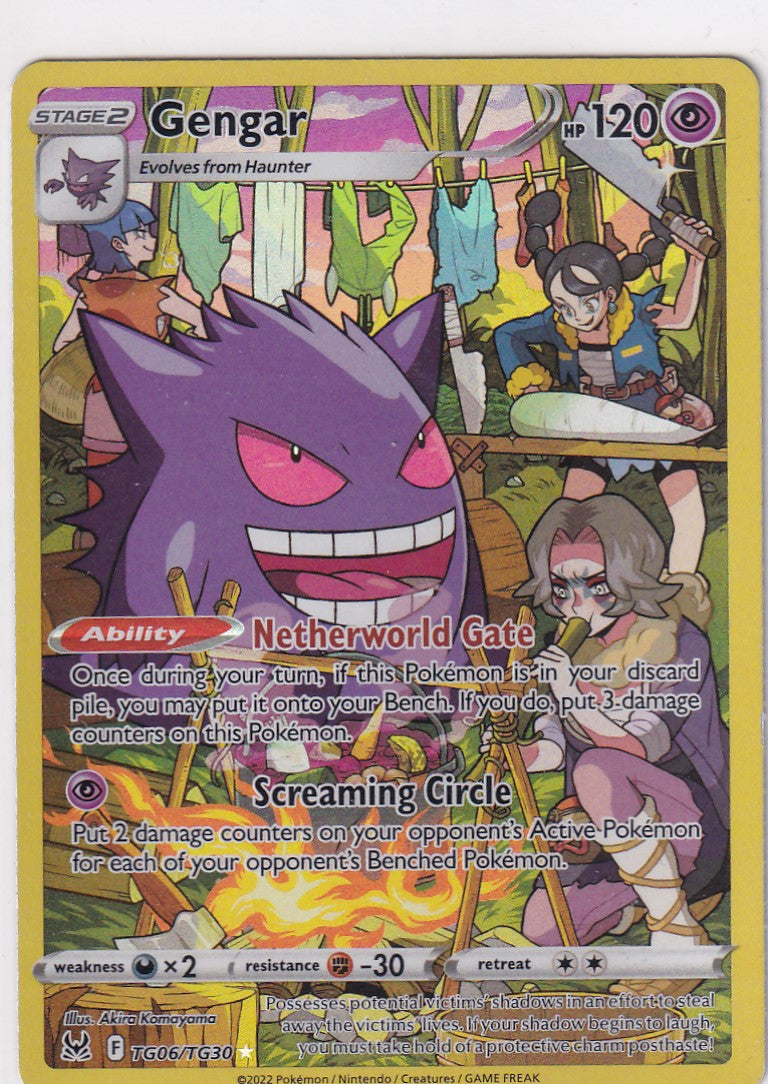 Gengar TG06/TG30 Sword &amp; Shield Lost Origin Trainer Gallery NM