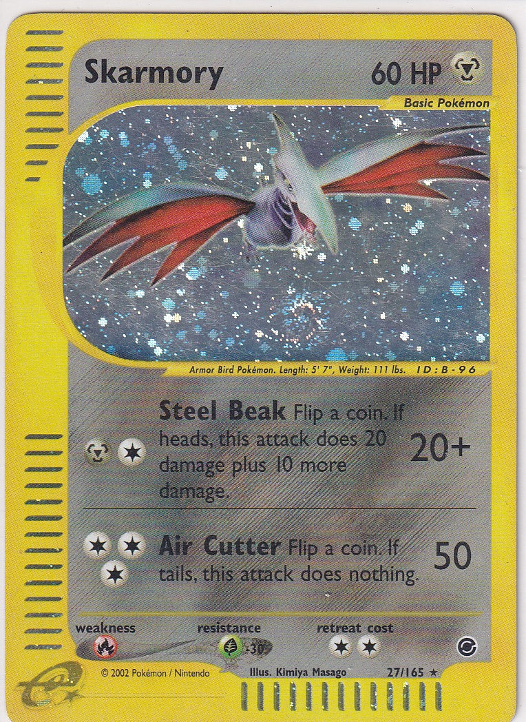 2002 Skarmory 27/165 Holo Lightly played Expedition