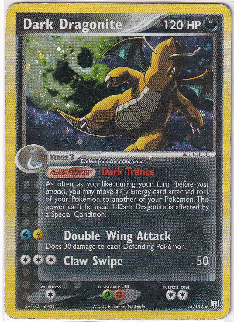 2004 Dark Dragonite 15/109 EX Team Rocket Returns Holo Rare NM