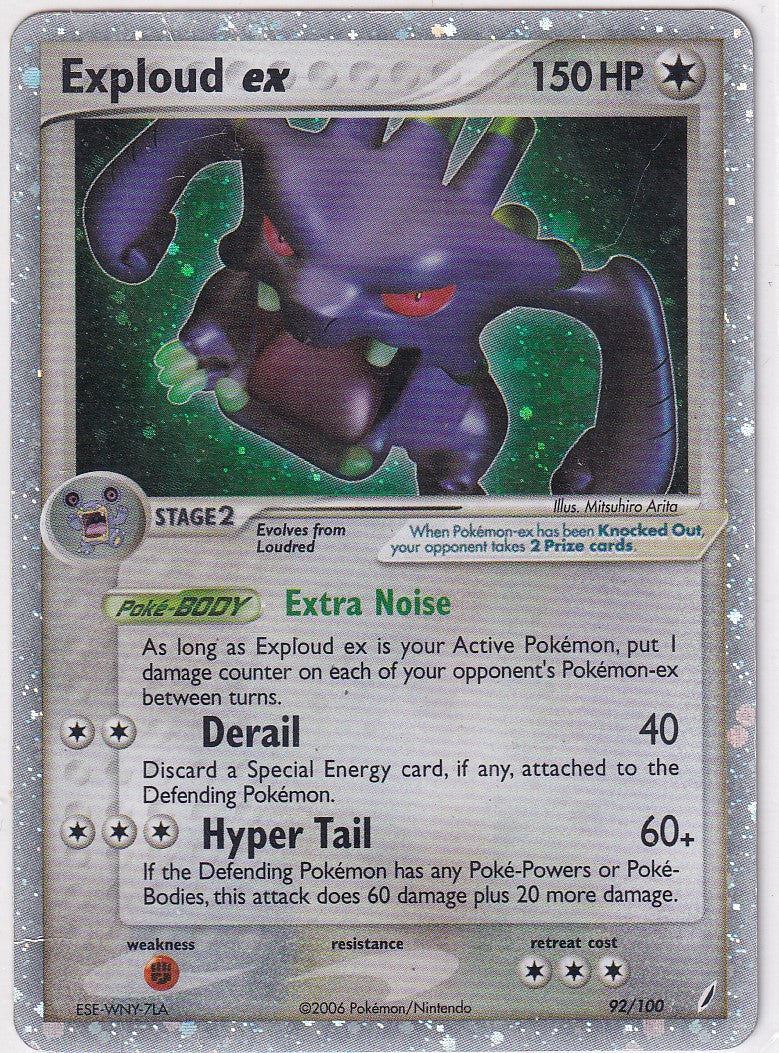 2006 Exploud ex 92/100 Ex Crystal Guardians Pokémon