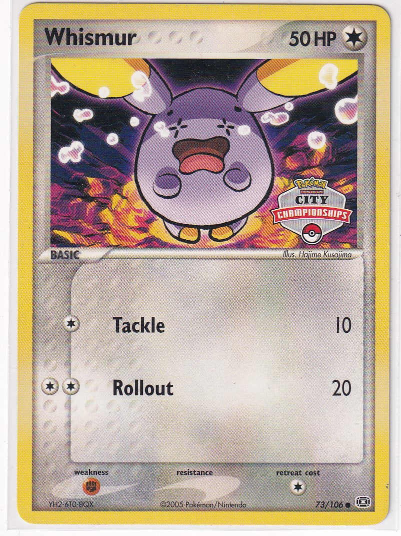Pokemon City Championship Card Promo Whismur 73/106