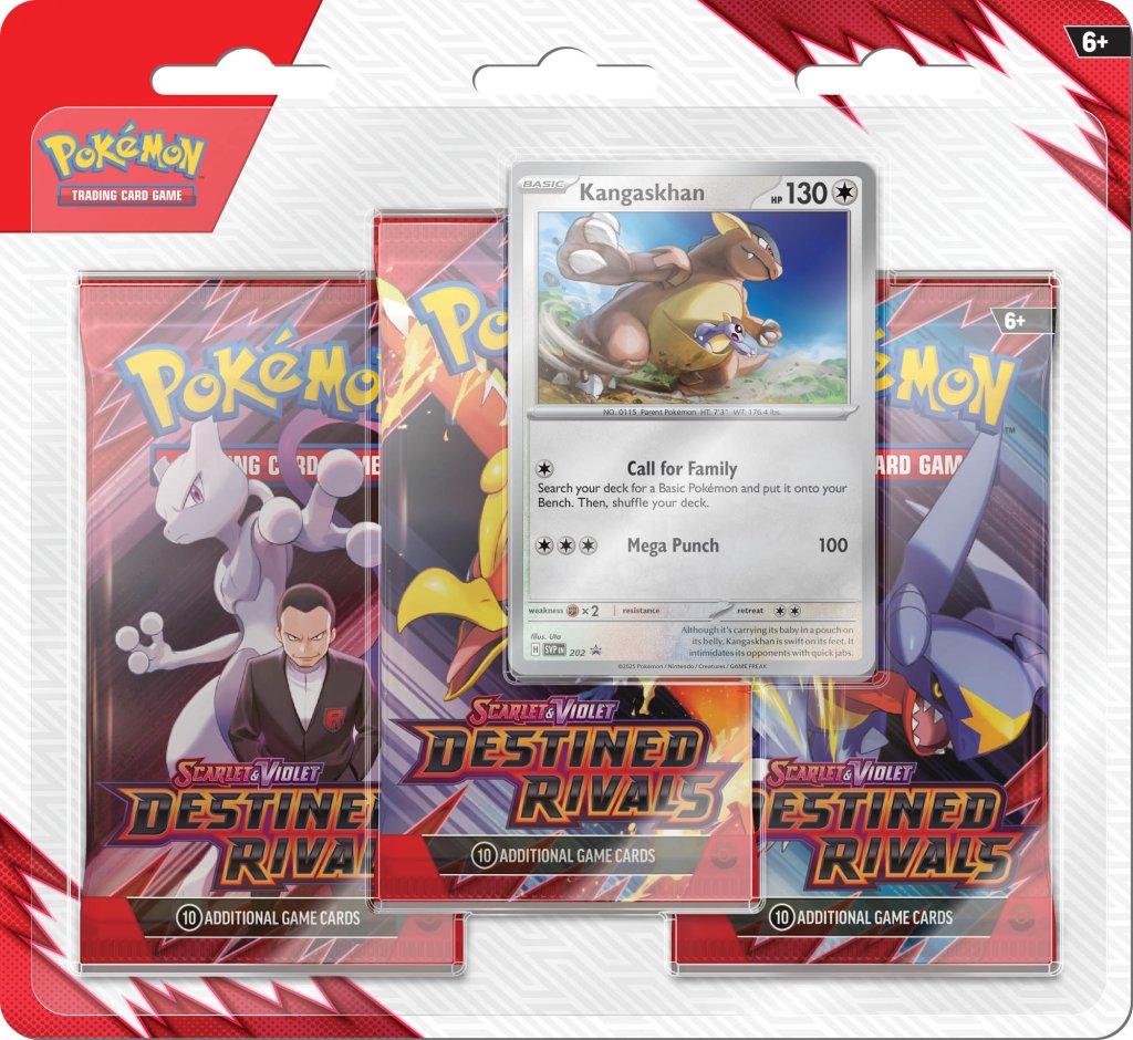 Pokemon TCG Scarlet &amp; Violet Destined Rivals Three booster blister