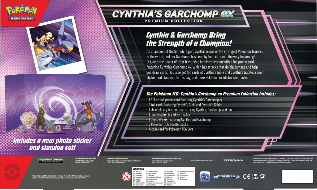 Pokemon TCG Cynthia's Garchomp ex Premium Collection