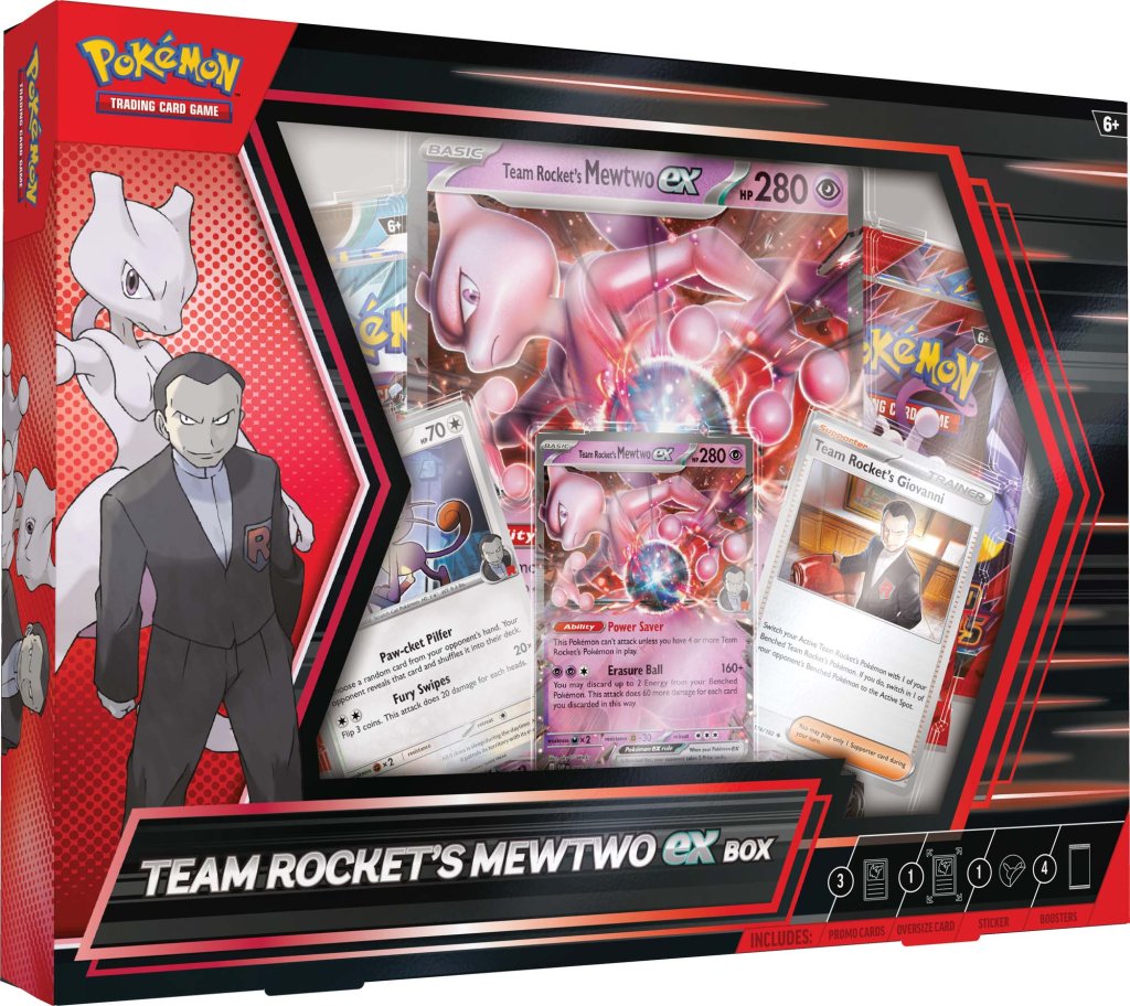 Pokemon TCG Team Rocket's Mewtwo ex Box