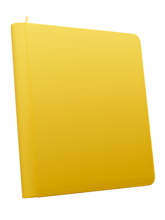 Palms Off Gaming Stealth 12 Pocket Zip Binder - Yellow