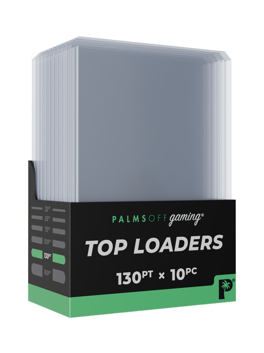Palms Off Gaming 130pt Top Loaders - 10pc