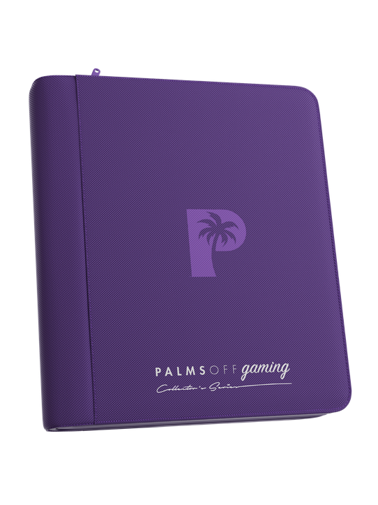 Palms Off Gaming Collector's Series Top Loader Zip Binder - 4 Pocket - Purple thumbnail
