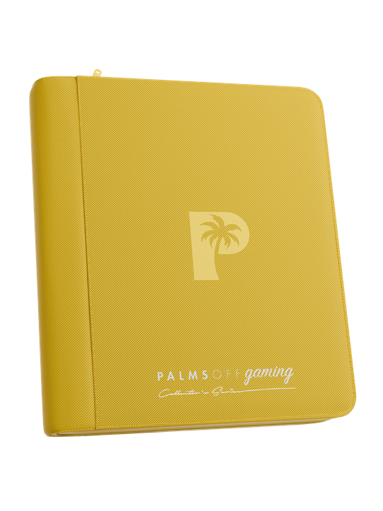 Palms Off Gaming Collector's Series Top Loader Zip Binder - 4 Pocket - Yellow thumbnail
