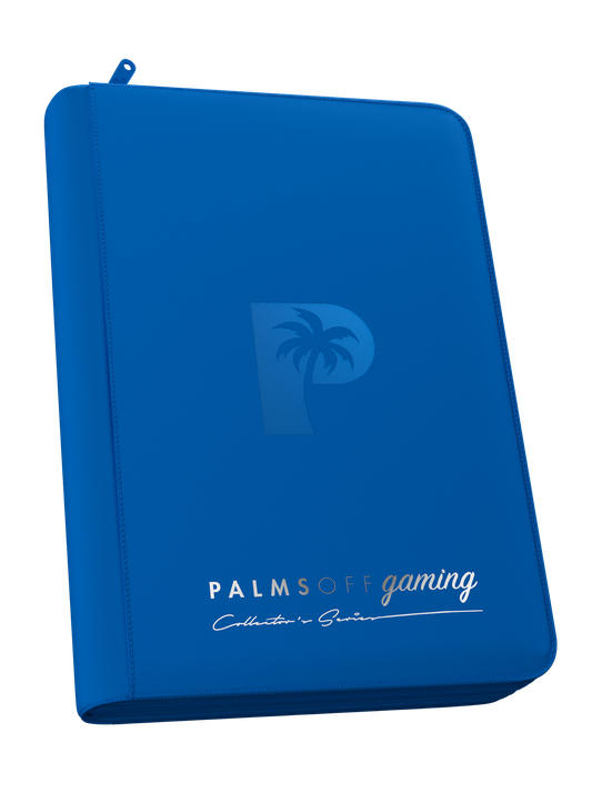 Palms Off Gaming Collector's Series 4 Pocket Zip Binder - Blue