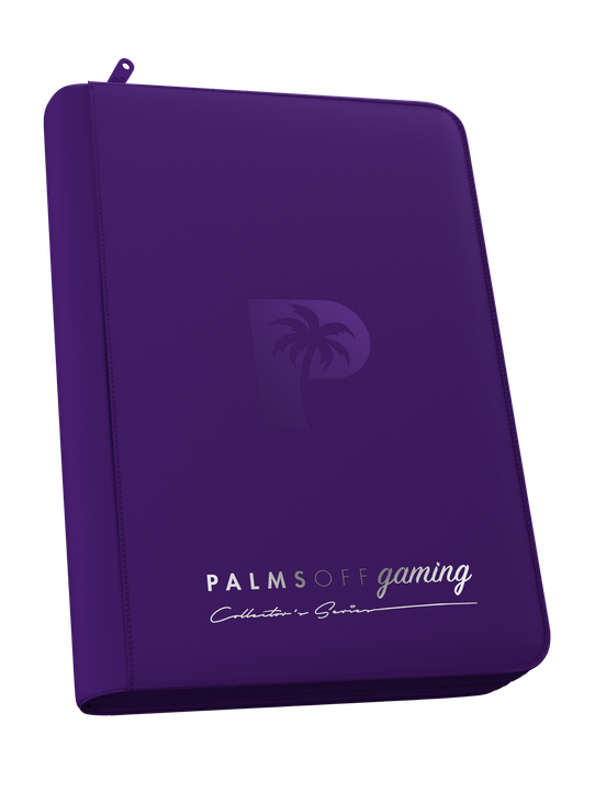 Palms Off Gaming Collector's Series 4 Pocket Zip Binder - Purple
