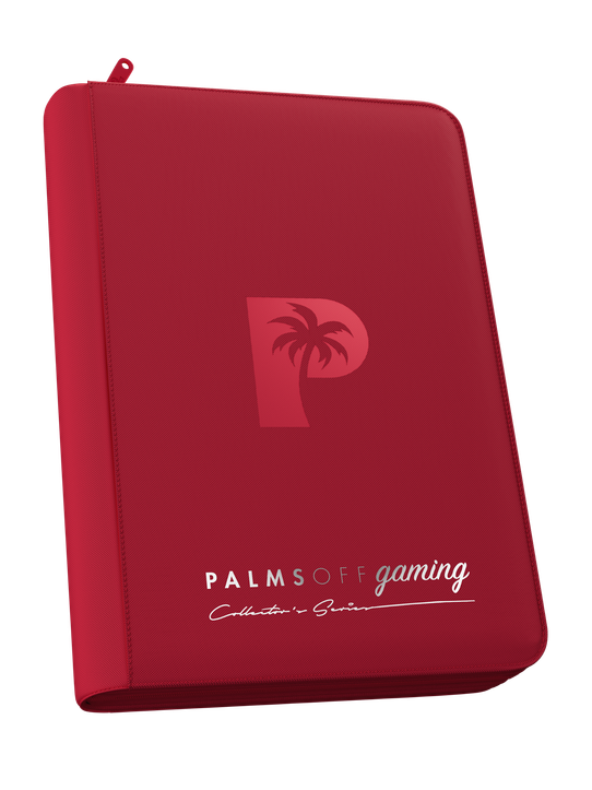 Palms Off Gaming Collector's Series 4 Pocket Zip Binder - Red thumbnail