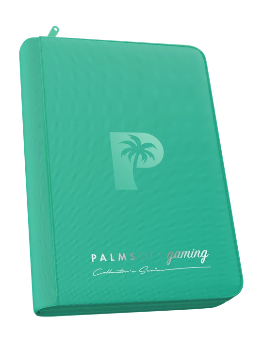 Palms Off Gaming Collector's Series 4 Pocket Zip Binder - Turquoise