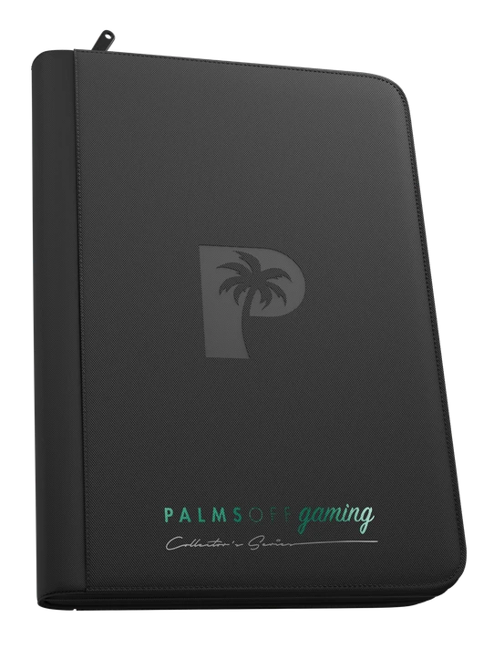 Palms Off Gaming Collector's Series 9 Pocket Zip Binder - Black thumbnail