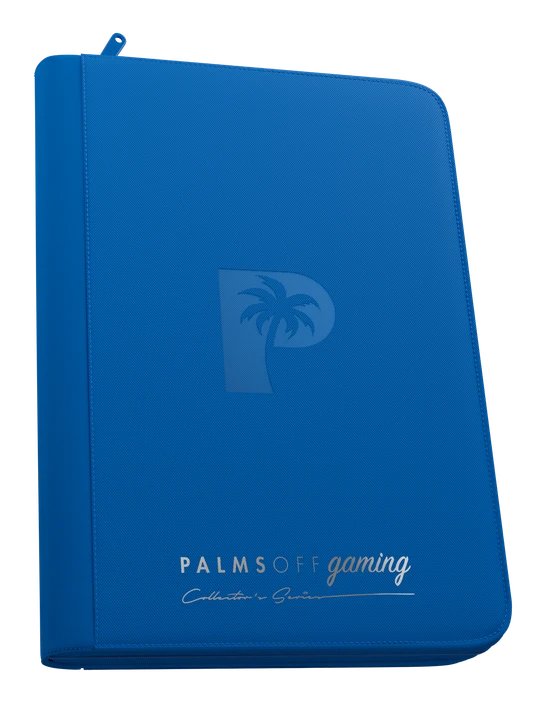 Palms Off Gaming Collector's Series 9 Pocket Zip Binder - Blue