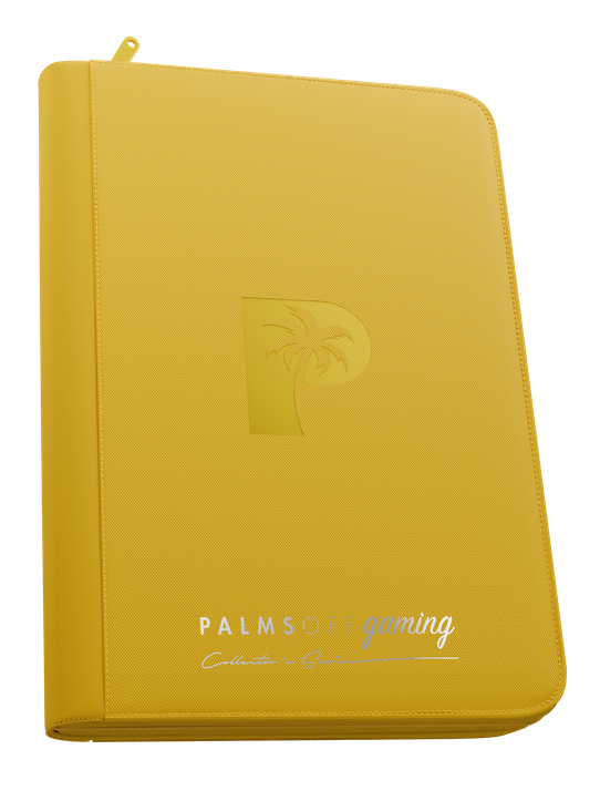 Palms Off Gaming Collector's Series 9 Pocket Zip Binder - Yellow