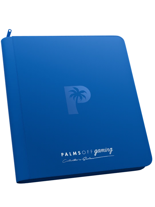 Palms Off Gaming Collector's Series 12 Pocket Zip Binder - Blue thumbnail