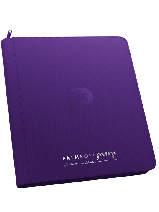 Palms Off Gaming Collector's Series 12 Pocket Zip Binder - Purple