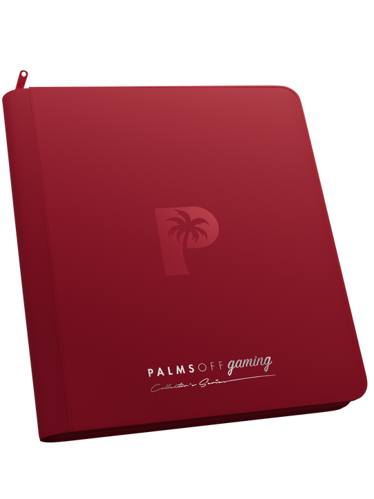 Palms Off Gaming Collector's Series 12 Pocket Zip Binder - Red thumbnail