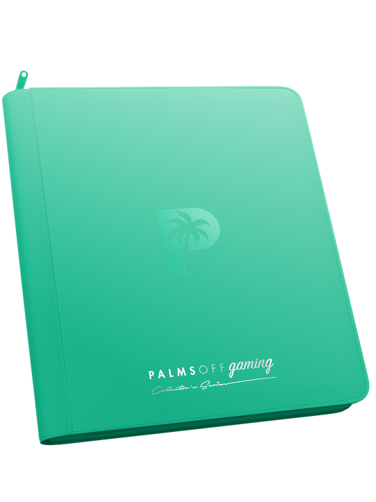 Palms Off Gaming Collector's Series 12 Pocket Zip Binder - Turquoise