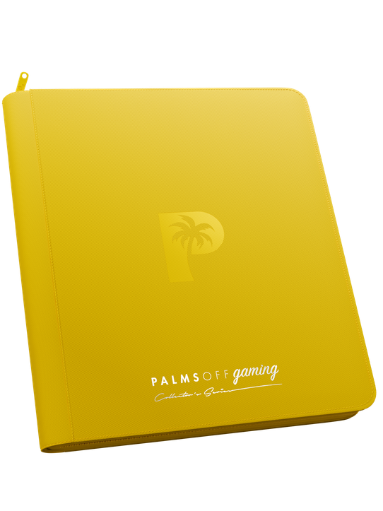 Palms Off Gaming Collector's Series 12 Pocket Zip Binder - Yellow