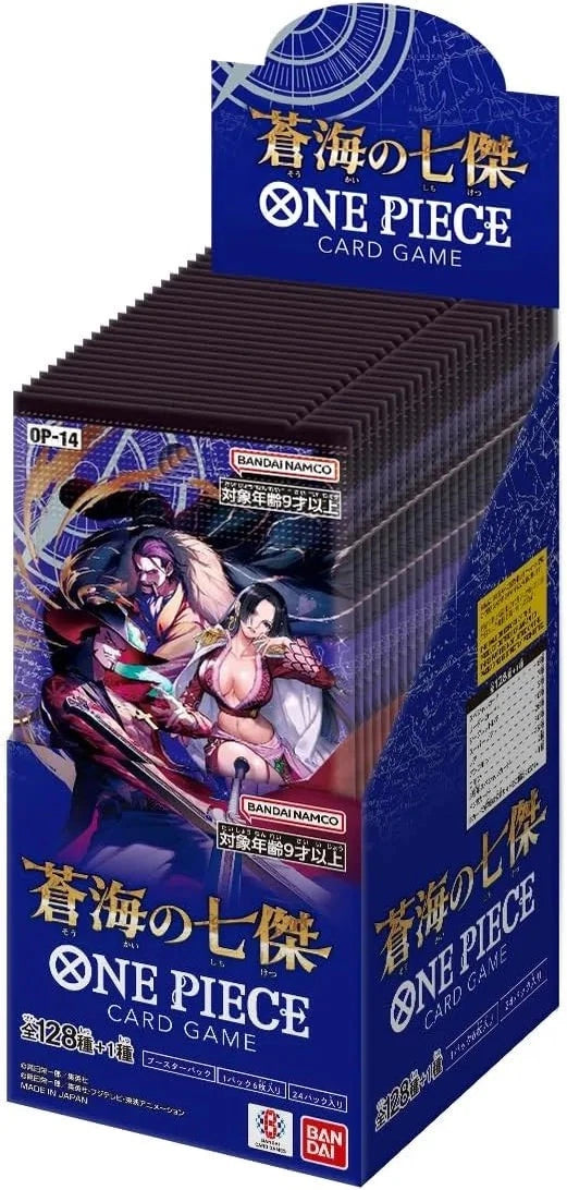 PRE ORDER ONE PIECE Card Game The Azure Sea's Seven OP-14 Booster Box Japanese